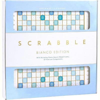 WS Game Company Scrabble Bianco Edition Board Game