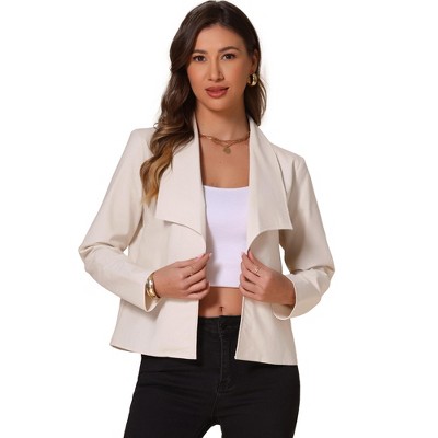 INSPIRE CHIC Women's Shawl Collar Long Sleeve Casual Dressy Jacket
