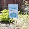 Halloween Garden Flag - "Happy Allergy Friendly Halloween" w Pole - 12"x18" - Outdoor Water and Weatherproof Lawn Sign, Decor Outdoor House Decoration - 4 of 4