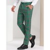 Lars Amadeus Men's Plaid Regular Fit Formal Business Dress Pants - 2 of 4