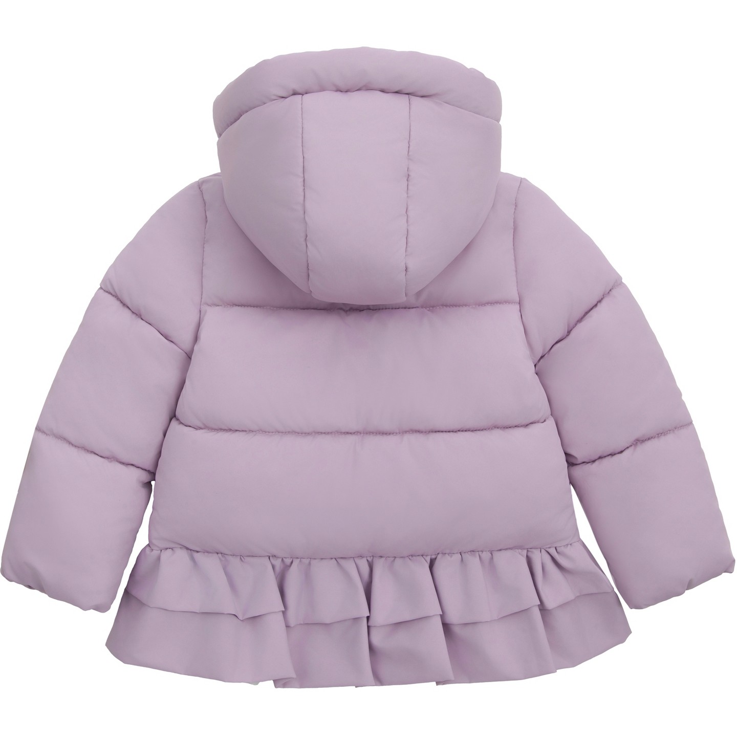 Куртка Rokka&Rolla Ruffle Winter Coat Fleece Lined Kids Jacket-Purple для девочек-малышей, цвет: Фиолетовый — фото 2