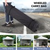 10 x 10 Pop Up Canopy, All Season Instant Canopy with 2 Sidewalls and Vented Roof, Wheeled Carry Bag and Sandbag for Camping, Picnic, Party - 3 of 4
