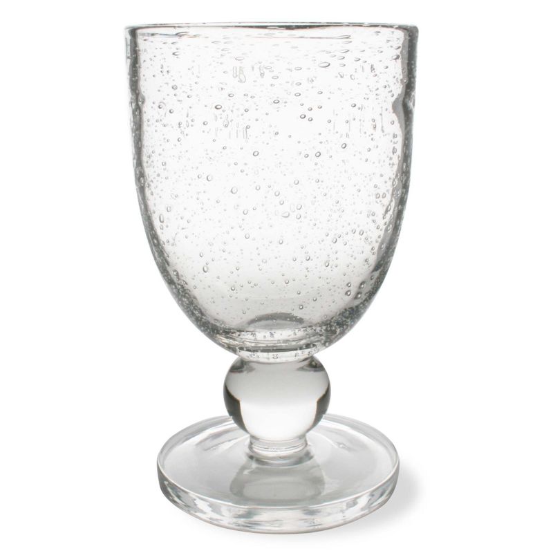 tagltd Bubble Glass Goblet 10 oz Beverage Glassware for Dinner Party Wedding Celebrations, 1 of 5