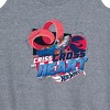 Women's - Hot Wheels - Criss Cross Heart Graphic Racerback Tank - 2 of 4