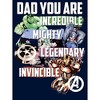 Men's Marvel Dad You are Incredible Mighty Legendary Invincible Sweatshirt - 2 of 4