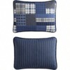 King Quilt Set, Reversible Cotton Bedding with Matching Shams, Lightweight Home Decor for All Seasons Eastmont Navy, King - 4 of 4