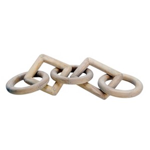 VIP Wood 15.2 in. Brown Different Shapes Chain Links Decor - 1 of 4