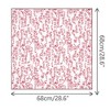 INSPIRE CHIC Women's Floral Printed 100% Cotton Lace Trim Square Scarves 1Pc - 3 of 4