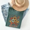 Simply Sage Market Women's Thankful Flowers Short Sleeve Garment Dyed Tee - 3 of 4