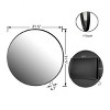 Round Metal Framed Medicine Cabinet With Mirror And Adjustable Shelves,Medicine Cabinets For Bathroom,Bathroom Storage Cabinet-Cuddlewood - 4 of 4