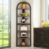 Lirago,6-Tier Corner Bookshelf – Sturdy Metal Frame with Thick Boards – Compact Storage for Apartments, Offices & Small Spaces - 2 of 4