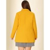 Women's Plus Size Winter Outfits Notched Lapel Double Breasted Overcoats - Agnes Orinda - 4 of 4