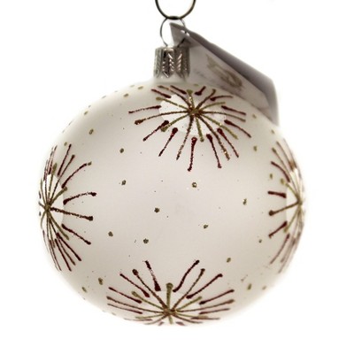 Golden Bell Collection 3.25" Red & Gold Starburst Ornament July 4Th Christmas  -  Tree Ornaments