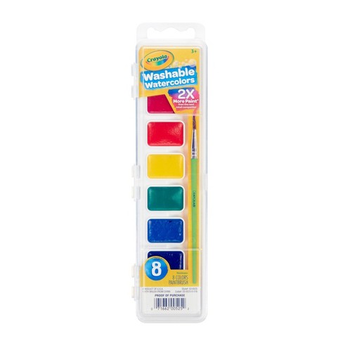 Crayola 8Ct Watercolor Paints With Brush : Target