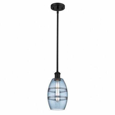 Vaz - 1 Light Stem Hung Mini Pendant In Industrial Style-8.13 Inches Tall and 5.88 Inches Wide