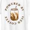 Women's - Instant Message - Powered By Iced Coffee Short Sleeve Graphic T-Shirt - 2 of 4