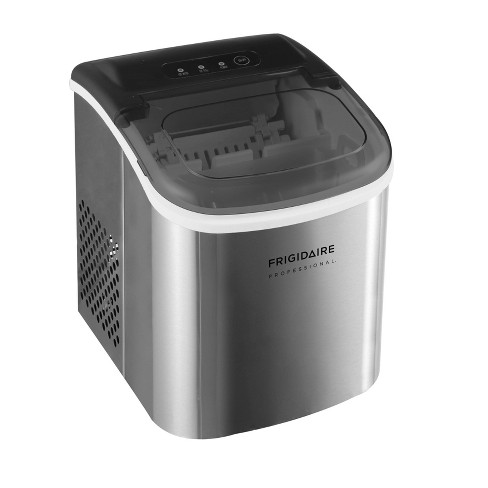 NewAir - 26 lbs. Countertop Nugget Ice Maker - Stainless Steel