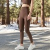 Anna-Kaci Active Women's High Waist Ribbed Texture Seamless Leggings - 3 of 4