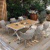 POVISON Khaki Outdoor Dining Chairs Set of 2, Outdoor Patio Furniture Dining Chairs - 2 of 4