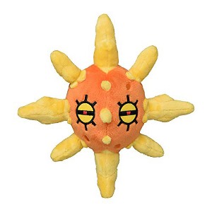 Pokemon Center: Sitting Cuties: Solrock Plush # 338 -  Generation 3 - 6 In - 1 of 3