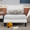 VECELO Upholstered Bed with Adjustable Headboard, Bed Frame - 4 of 4