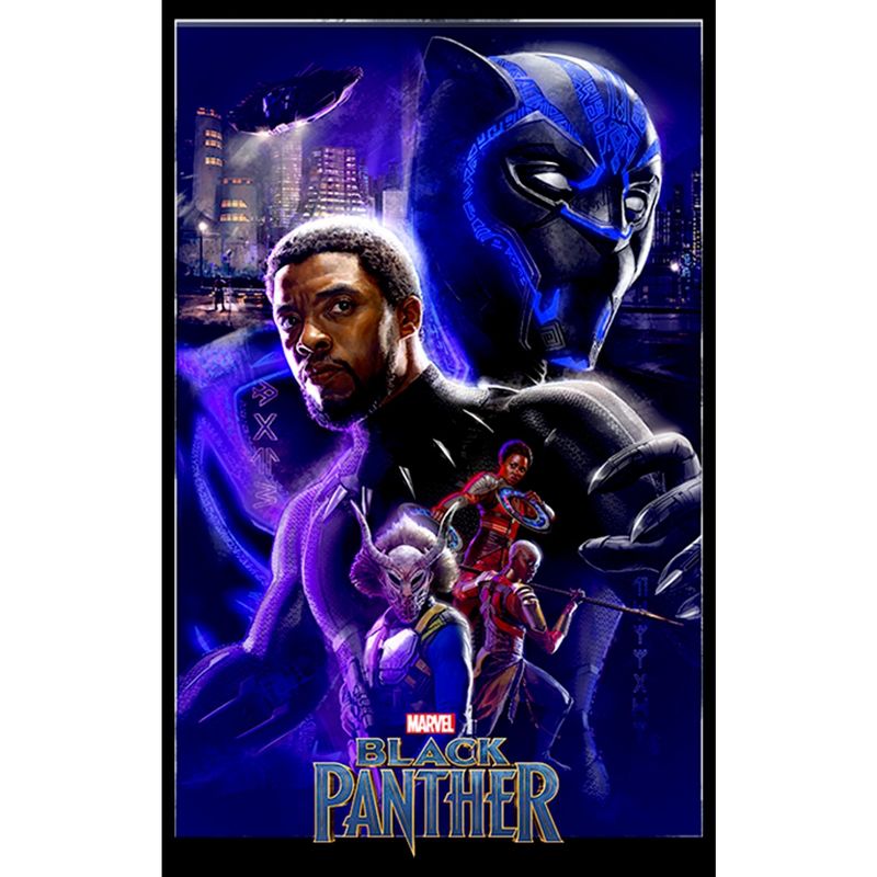 Boy's Marvel Black Panther 2018 Character Collage T-Shirt, 2 of 6