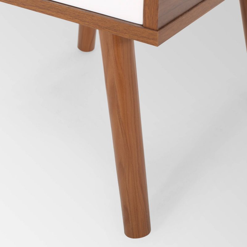 Penway Contemporary Accent Table Walnut/White - Christopher Knight Home, 6 of 9