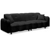 NicBex Couches for Living Room 96.06" Large Sofa Couch Soft Modern Teddy Fluffy Upholstered 3-seater Sofa with 2 Throw Pillows - image 3 of 4