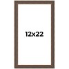 PosterPalooza | Elegant Brown Picture Frame - UV Acrylic, Foam Board Backing, Hanging Hardware - 2 of 4