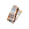 C&F Home Zelda Black and Orange Halloween Plaid Cotton Napkin Set of 6 - 2 of 4