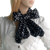 Slickblue Cute White Dots on Black Background Silk Scarf, Soft Lightweight Shawl for Women, Elegant Fashion- Two Sizes - image 3 of 4