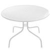 Northlight 39.25" Outdoor Round Retro Metal Tulip Dining Table, White - 3 of 3