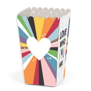 Big Dot of Happiness So Many Ways to Be Human - Pride Party Favor Popcorn Treat Boxes - Set of 12 - 1 of 4