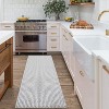 Acekool 5x7 Washable Braided Print Area Rug, Non-Slip Modern Soft Carpet, Stain Resistant Low Pile Throw Rug for Living Room, Bedroom - 2 of 4