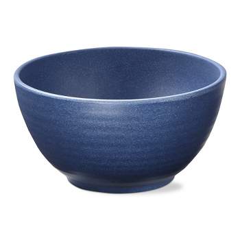 TAG 22 oz. 6 in. Blue Brooklyn Melamine Plastic Dinnerware Bowl Dishwasher Safe Indoor Outdoor