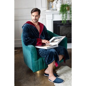 Lotus Linen Men’s Robe with Hood – Ultra-Soft Plush Comfort for Everyday Use - 1 of 4