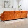 120.87" Chenille L-Shaped Modular Sectional Sofa with Deep Seating, Ottoman, Dual-Layer Cushions & Pillows - 3 of 4