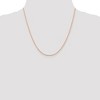 Black Bow Jewelry 1.5mm 14k Rose Gold Solid Diamond Cut Rope Chain Necklace - 2 of 4