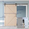 SMARTSTANDARD 84 in. Height K Shape Natural Wood Interior Barn Door (No Hardware Included) - 2 of 4