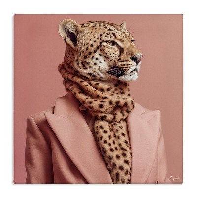 Stupell Industries Fashionable Cheetah Portrait, 30" x 30"