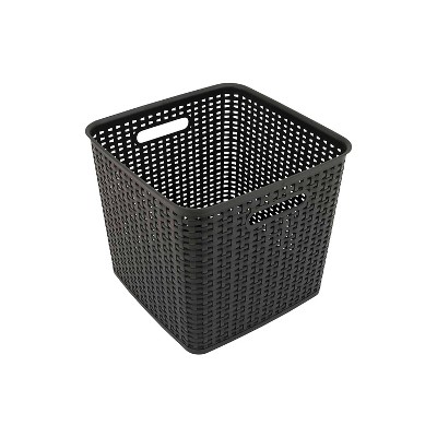 Advantus Extra Large Open Lid Storage Bin Black (37519)
