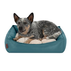 FurHaven Leather Look Cozy Couch Pet Bed for Dogs and Cats - 1 of 4