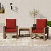 YARDSIGHT 3-Piece Outdoor Patio Conversation Set with Cushions, Rope Woven Armchairs & Side Table - 2 of 4