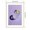 Amanti Art Lavender Water with Pansies by Incado Wood Framed Wall Art Print - 4 of 4
