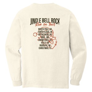 Jingle Bell Rock World Tour - Womens Garment Dyed Long Sleeve - 1 of 2