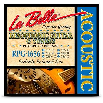 La Bella RPG G Tuning Phosphor Bronze Resophonic Guitar Strings