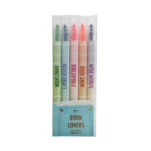 Jollity & Co. - Book Club Double Sided Highlighters - Pack of 5 - 1 of 3
