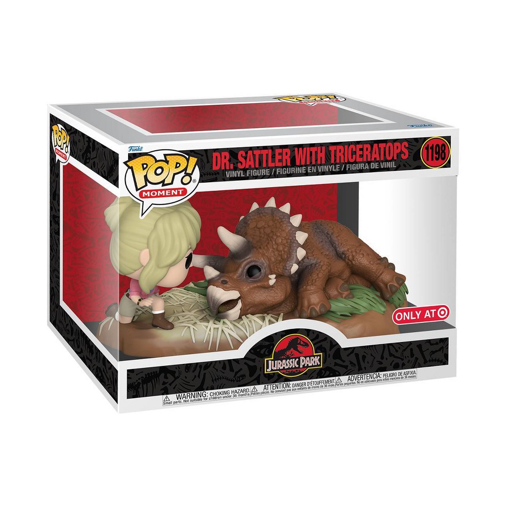 Funko POP! Moments: Jurassic Park - Dr. Sattler with Triceratops 