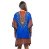 Riviera Sun Womens Short Caftan Dress with African Dashiki Print - 3 of 3