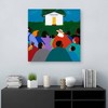 35" x 35" Chasing Sense Gullah Islands by Synthia Saint James Canvas Art Print - Masterpiece Art Gallery: Indigenous Culture, Unframed - 4 of 4